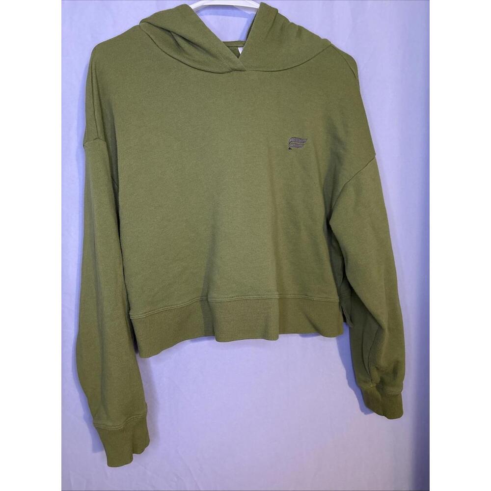 Fabletics Size Medium Green Cropped Hoodie